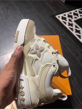 Louis Vuitton Cream and Tan Men's Sneaker